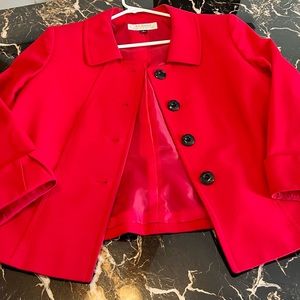 Tahari Medium Red Jacket Size M
